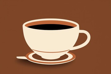 Obraz premium A large coffee bean is simulating the shape of a coffee cup.