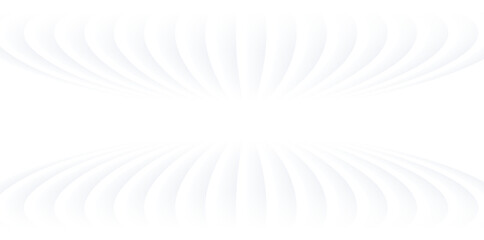 White striped pattern background, 3d lines design, abstract symmetrical minimal white gray background for business presentation.