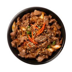 Delicious bulgogi with rice recipe  korean food