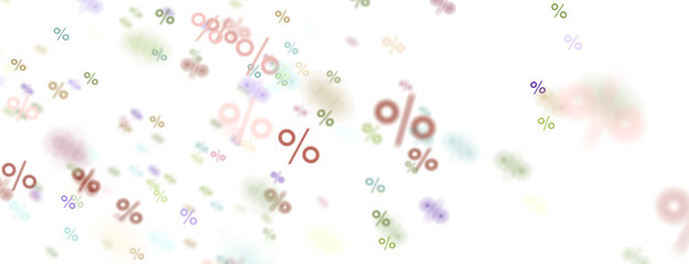 percent sign rain  percentage icon interest rate