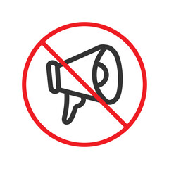 Prohibited ADS vector icon. No advertising icon. Forbidden advertising icon. No ADS vector sign. Warning, caution, attention, restriction, danger flat sign design symbol. UX UI icon