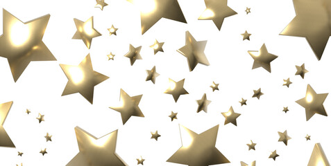 XMAS Stars - golden stars -