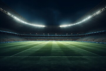 Fototapeta na wymiar Photo realistic stadium background from generative ai