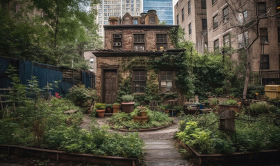 Naklejka premium CASA TESTARUDA. ilustraciones de IA generativas.