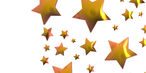 stars. Confetti celebration, Falling golden abstract decoration for party, birthday celebrate,