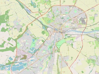 Lincoln, England - Great Britain. OSM. No legend