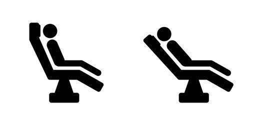 Dental chair. dentist's medical office. Mouth hygiene symbol. Dental check for dental drill for dental clinic. Cartoon tooth with gums and tooth drill, Molar logo. dentist equipment.