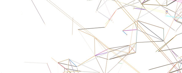 Global network background. Connecting triangles. Globe of the earth. abstract planet in space. 3d rendering