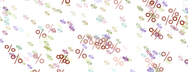 Sales icons floating in the air 3D rendering