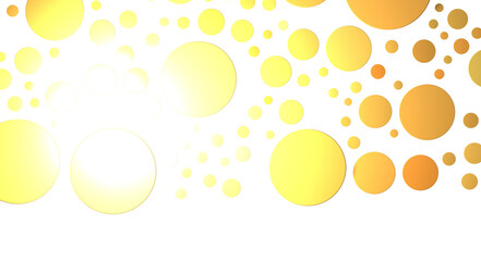 Golden confetti falling down isolated on transparent background.