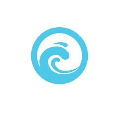 abstract waves with circles