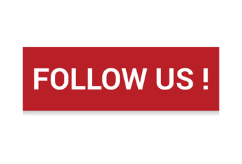 Follow us white background.The concept of the social network.Vector illustration.