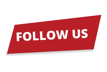 Follow us white background.The concept of the social network.Vector illustration.