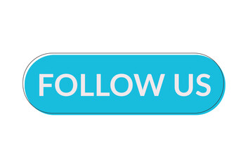 Follow us white background.The concept of the social network.Vector illustration.