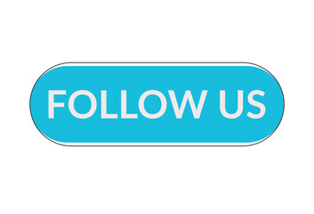 Follow us white background.The concept of the social network.Vector illustration.