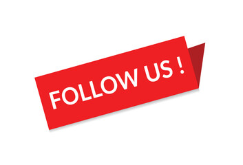 Follow us white background.The concept of the social network.Vector illustration.