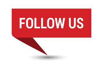 Follow us white background.The concept of the social network.Vector illustration.