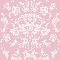 バロックなベクター花柄パターン