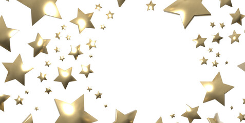 Stars - stars. Confetti celebration, Falling golden abstract decoration for party, birthday celebrate,