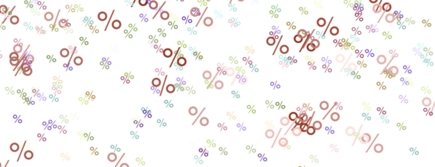 sale digital percent in transparent