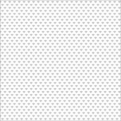 Square seamless background of geometric shapes of different sizes and opacity. The pattern is evenly filled with small geometric shapes.