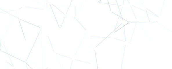 Abstract connected dots and lines. Concept of AI technology, Motion of digital data flow.