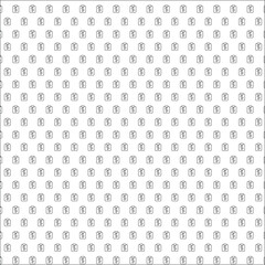 Square seamless background of geometric shapes of different sizes and opacity. The pattern is evenly filled with small geometric shapes. Vector illustration on a white background. eps 10