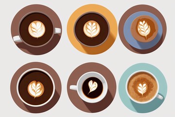 coffee and a  notebook art painting made with Generative AI technology