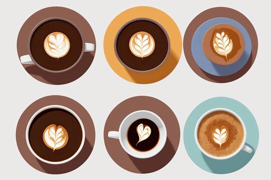 coffee and a  notebook art painting made with Generative AI technology