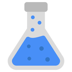 An editable design icon of chemical flask