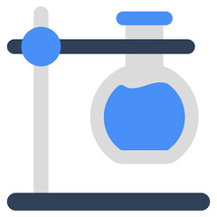 An editable design icon of chemical flask, experiment vector 