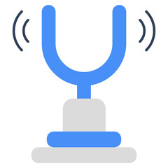 A creative design icon of tuning fork 