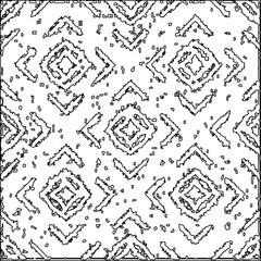 Texture with figures from lines.Abstract grunge texture. Black and white pattern for web page, textures, card, poster, fabric, textile. Monochrome graphic repeating design. 