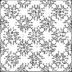 Texture with figures from lines.Abstract grunge texture. Black and white pattern for web page, textures, card, poster, fabric, textile. Monochrome graphic repeating design. 