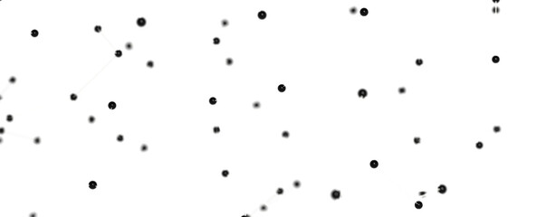 Futuristic geometric double data flow background with connecting dots and lines. Abstract digital