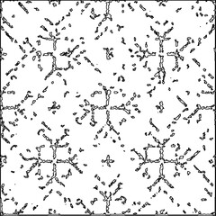 Texture with figures from lines.Abstract grunge background. Black and white pattern for web page, textures, card, poster, fabric, textile. Monochrome graphic repeating design. 