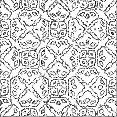 Texture with figures from lines.Abstract grunge background. Black and white pattern for web page, textures, card, poster, fabric, textile. Monochrome graphic repeating design. 