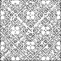 Texture with figures from lines.Abstract grunge background. Black and white pattern for web page, textures, card, poster, fabric, textile. Monochrome graphic repeating design. 