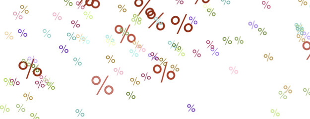 3d Sales icons floating in the air 3D rendering