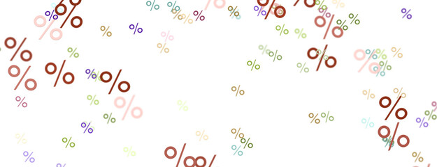 3d Sales icons floating in the air 3D rendering