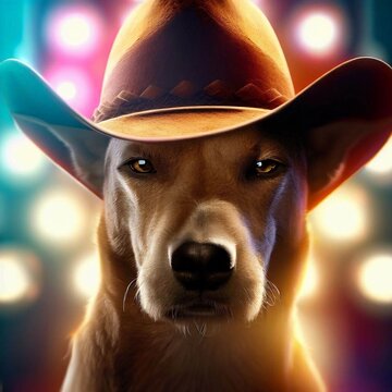Dog cawboy