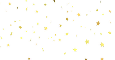 XMAS Stars - stars. Confetti celebration, Falling golden abstract decoration for party, birthday celebrate,