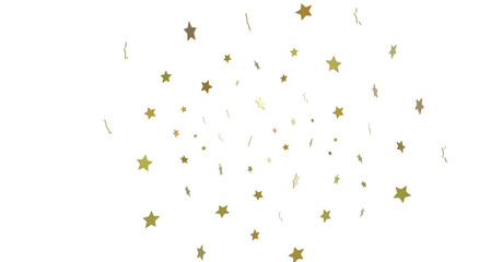XMAS Stars - stars. Confetti celebration, Falling golden abstract decoration for party, birthday celebrate,