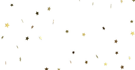 XMAS Holiday golden decoration, glitter frame isolated -