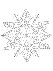 Flower Outline Illustration for Covering Book. Coloring book for kids and adults. animal Aloha Hawaii vector floral artwork. Coloring book pages for adults 