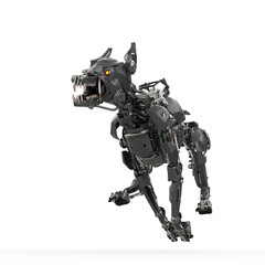 cyber dog is jumping fast