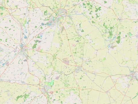 North Kesteven, England - Great Britain. OSM. No legend