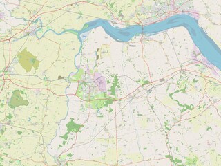 North Lincolnshire, England - Great Britain. OSM. No legend