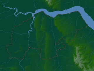 North Lincolnshire, England - Great Britain. Physical. No legend