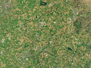 North Northamptonshire, England - Great Britain. Low-res satellite. No legend
